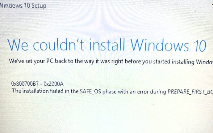error message windows 11